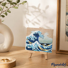 Laden Sie das Bild in den Galerie-Viewer, 3D Relief Malset - Die große Welle vor Kanagawa