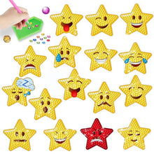 Laden Sie das Bild in den Galerie-Viewer, Diamond Painting 5D 16 Aufkleber Sterne Emoji