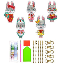 Laden Sie das Bild in den Galerie-Viewer, Anhänger Diamond Painting 5D Hase Ostern Set 2