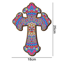 Laden Sie das Bild in den Galerie-Viewer, Dekorativer Anhänger Diamond Painting Kreuz Mandala