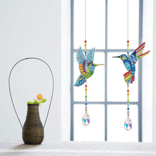 Laden Sie das Bild in den Galerie-Viewer, Kristall-Windspiel Diamond Painting 5D Kolibris 2 Stück