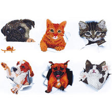 Laden Sie das Bild in den Galerie-Viewer, Aufkleber-Set Diamond Painting Katzen und Hunde Set 1
