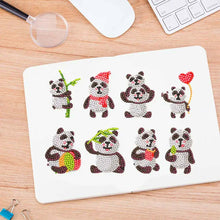 Laden Sie das Bild in den Galerie-Viewer, Aufkleber-Set Diamond Painting mit Pandas