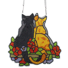 Laden Sie das Bild in den Galerie-Viewer, Türhänger Diamond Painting 5D 2 Katzen
