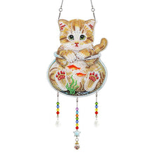 Laden Sie das Bild in den Galerie-Viewer, Suspension Auto Diamond Painting Katze in ein Aquarium