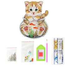 Laden Sie das Bild in den Galerie-Viewer, Suspension Auto Diamond Painting Katze in ein Aquarium
