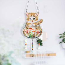 Laden Sie das Bild in den Galerie-Viewer, Suspension Auto Diamond Painting Katze in ein Aquarium
