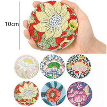 Laden Sie das Bild in den Galerie-Viewer, Untersetzer Diamond Painting 5D mit Blumen