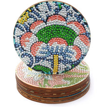 Laden Sie das Bild in den Galerie-Viewer, Untersetzer Diamond Painting 5D mit Blumen