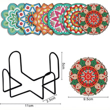 Laden Sie das Bild in den Galerie-Viewer, Untersetzer Diamond Painting 5D mit Blumen Mandala