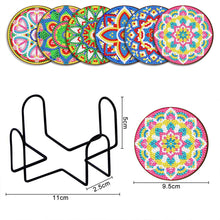 Laden Sie das Bild in den Galerie-Viewer, Untersetzer Diamond Painting 5D mit Design Mandala