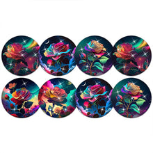 Laden Sie das Bild in den Galerie-Viewer, Untersetzer Diamond Painting 5D mit Rosen