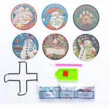 Laden Sie das Bild in den Galerie-Viewer, Untersetzer Diamond Painting 5D Set Weihnachten 2