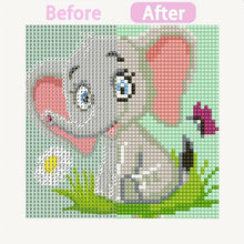 Laden Sie das Bild in den Galerie-Viewer, Diamond Painting 5D Kinder Elefant mit Bilderrahmen