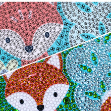 Laden Sie das Bild in den Galerie-Viewer, Schlüsselanhänger Diamond Painting 5D Fuchs mit Bilderrahmen