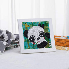 Laden Sie das Bild in den Galerie-Viewer, Diamond Painting mit Panda für Kinder mit Bilderrahmen