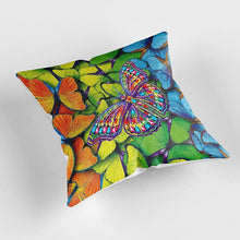 Laden Sie das Bild in den Galerie-Viewer, Kissenbezug Diamond Painting 5D 30x30 cm Schmetterling
