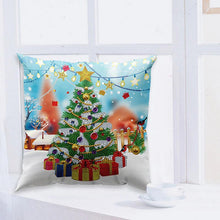 Laden Sie das Bild in den Galerie-Viewer, Kissenbezug Diamond Painting 5D 30x30 cm Weihnachtsbaum