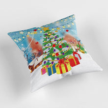 Laden Sie das Bild in den Galerie-Viewer, Kissenbezug Diamond Painting 5D 30x30 cm Weihnachtsbaum