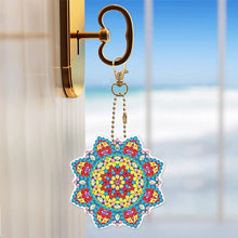 Laden Sie das Bild in den Galerie-Viewer, Schlüsselanhänger Diamond Painting 5D Mandala 8 Stück
