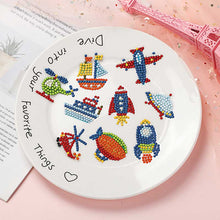 Laden Sie das Bild in den Galerie-Viewer, Aufkleber-Set Diamond Painting Flugzeuge für Kinder