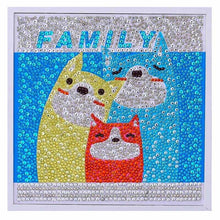 Laden Sie das Bild in den Galerie-Viewer, Set Diamond Painting 5D für Kinder mit Bilderrahmen