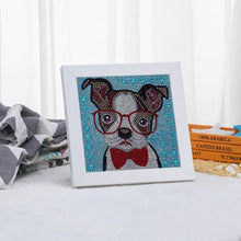 Laden Sie das Bild in den Galerie-Viewer, Set Diamond Painting 5D für Kinder - Hund mit Bilderrahmen