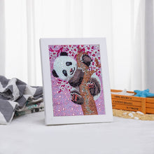 Laden Sie das Bild in den Galerie-Viewer, Diamond Painting 5D Panda für Kinder mit Bilderrahmen