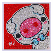 Laden Sie das Bild in den Galerie-Viewer, Diamond Painting 5D Kinder Schwein mit Bilderrahmen