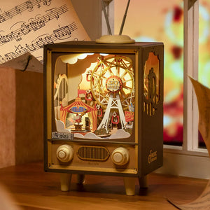 3D Puzzle - Spieluhr Karneval bei Sonnenuntergang