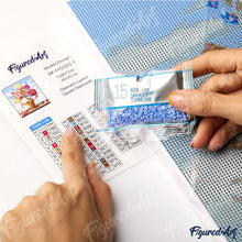 Laden Sie das Bild in den Galerie-Viewer, Diamond Painting - Heller Weihnachtsbaum – 40 x 50 cm auf Keilrahmen gespannt