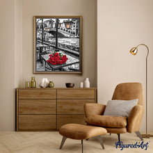 Laden Sie das Bild in den Galerie-Viewer, Malen nach Zahlen für Erwachsene | Terrasse und Blumenstrauß | Figured'Art