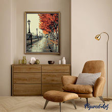 Laden Sie das Bild in den Galerie-Viewer, Malen nach Zahlen für Erwachsene | Spaziergang am Quai Herbst | Figured'Art