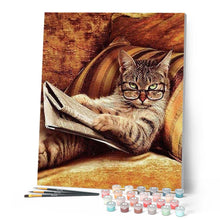 Laden Sie das Bild in den Galerie-Viewer, Malen nach Zahlen für Erwachsene | Katzenexperte | Figured'Art