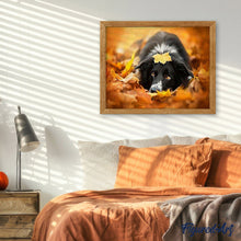 Laden Sie das Bild in den Galerie-Viewer, Malen nach Zahlen für Erwachsene | Hund in den Blättern | Figured'Art