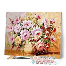 Laden Sie das Bild in den Galerie-Viewer, Malen nach Zahlen für Erwachsene | Gelbe Vase und schöner Blumenstrauß | Figured'Art