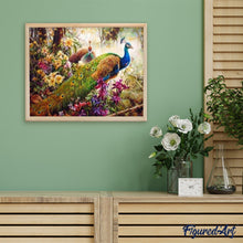 Laden Sie das Bild in den Galerie-Viewer, Malen nach Zahlen für Erwachsene | Schöne Pfauen | Figured'Art