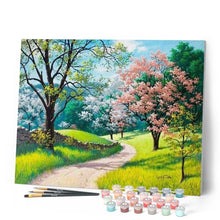 Laden Sie das Bild in den Galerie-Viewer, Malen nach Zahlen für Erwachsene | Spaziergang im Frühling | Figured'Art