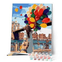 Laden Sie das Bild in den Galerie-Viewer, Malen nach Zahlen für Erwachsene | Bunte Luftballons | Figured'Art