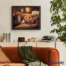 Laden Sie das Bild in den Galerie-Viewer, Malen nach Zahlen für Erwachsene | Faule Katze | Figured'Art