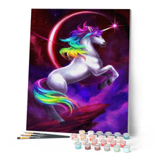 Laden Sie das Bild in den Galerie-Viewer, Malen nach Zahlen für Erwachsene | Buntes Einhorn | Figured'Art