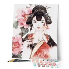 Laden Sie das Bild in den Galerie-Viewer, Malen nach Zahlen für Erwachsene | Im Kimono | Figured'Art