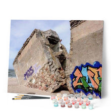 Laden Sie das Bild in den Galerie-Viewer, Malen nach Zahlen für Erwachsene | Graffitis und zerstörte Wand | Figured'Art