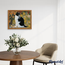 Laden Sie das Bild in den Galerie-Viewer, Malen nach Zahlen für Erwachsene | Schwarze und weiße Katze | Figured'Art