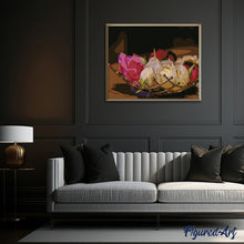 Laden Sie das Bild in den Galerie-Viewer, Malen nach Zahlen für Erwachsene | Schüssel voller Rosen | Figured'Art