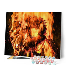 Laden Sie das Bild in den Galerie-Viewer, Malen nach Zahlen für Erwachsene | Schimmerndes Feuer | Figured'Art