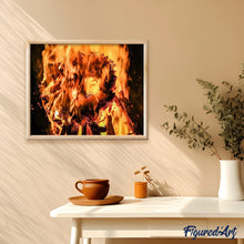 Laden Sie das Bild in den Galerie-Viewer, Malen nach Zahlen für Erwachsene | Schimmerndes Feuer | Figured'Art