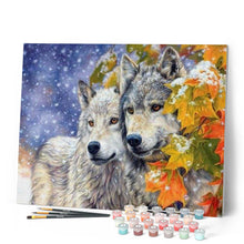 Laden Sie das Bild in den Galerie-Viewer, Malen nach Zahlen für Erwachsene | Wolfpaar 2 | Figured'Art