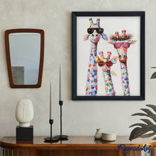Laden Sie das Bild in den Galerie-Viewer, Pop Art Giraffenfamilie