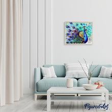 Laden Sie das Bild in den Galerie-Viewer, Malen nach Zahlen für Erwachsene | Bunter Pfau | Figured'Art